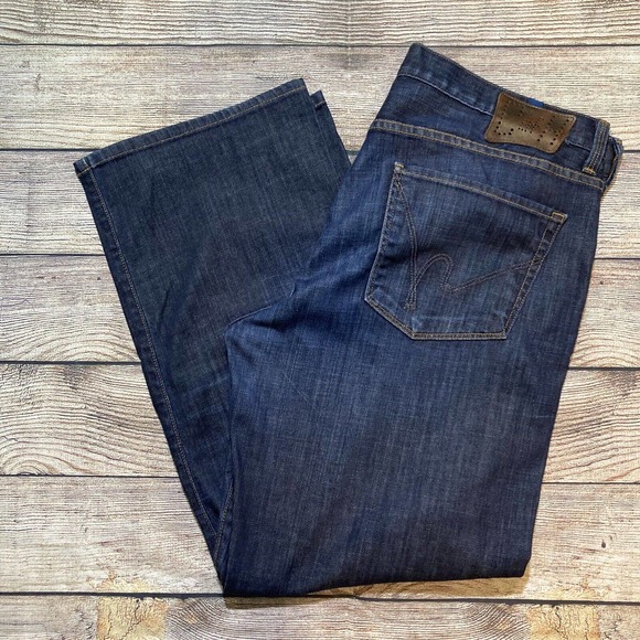 Citizens Of Humanity Other - Citizens of Humanity Evans Jeans Mens Sz 38 Blue Relaxed Straight Leg Denim Dark
